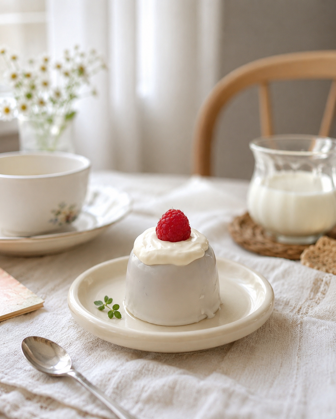 Vanilla and raspberry recipe presentation preview